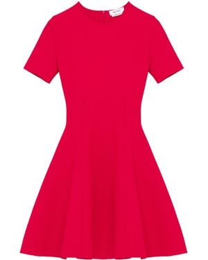 McQueen Short-Sleeve Mini Dress - Red