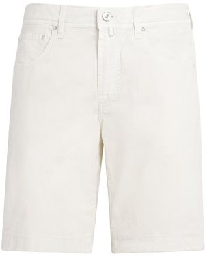 Jacob Cohen Stretch Cotton Nicolas Bermuda Shorts - White