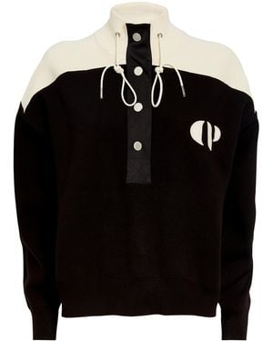 Claudie Pierlot Half-Zip Sweatshirt - Black