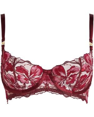 Bordelle Ren Balconette Bra - Red