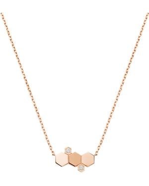 Chaumet And Diamond Bee De Pendant Necklace - Metallic
