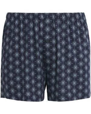 Hanro Cotton Boxer Shorts - Blue