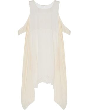 The Row Ingram Silk Mini Dress - White
