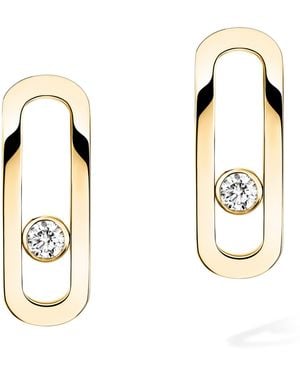 Messika Move Uno And Diamond Stud Earrings - Metallic