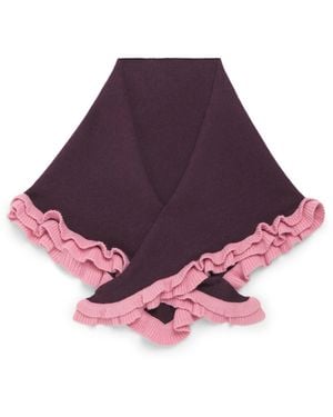 TBCo Merino Wool Triangle Scarf - Purple