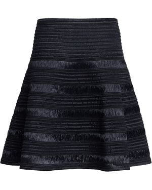 Alaïa Raffia Mini Skirt - Blue