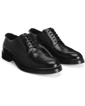 Dolce & Gabbana Calfskin Derby Shoes - Black
