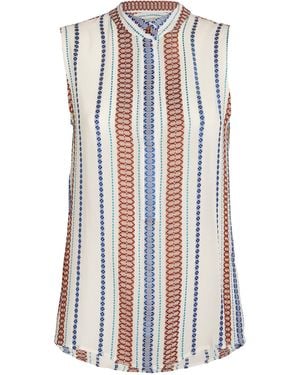 Zeus+Dione Zeus+dione Striped Hera Blouse - White