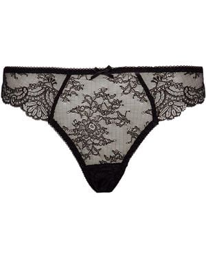 Aubade Lace Brazilian Briefs - Grey