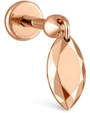 Maria Tash Faceted Marquise Threaded Charm Single Earring - Natural