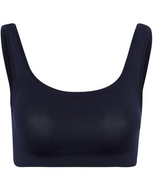 Hanro Touch Feeling Crop Top - Blue