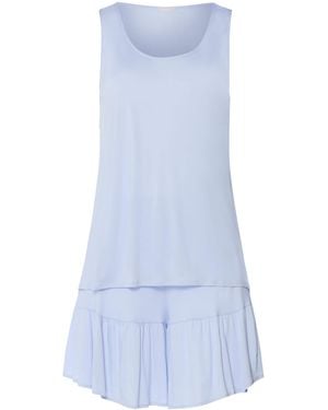 Hanro Modal Isabella Short Pyjama Set - Blue