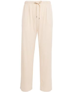 Derek Rose Basel Lounge Trousers - Natural