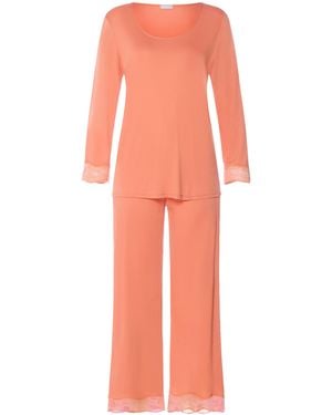 Hanro Long Cira Pyjama Set - Pink