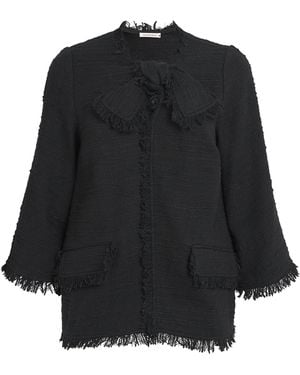 By Malene Birger Cotton-Blend Diana Blouse - Black