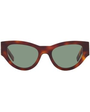 Saint Laurent Tortoiseshell Cat Eye Sunglasses - Green