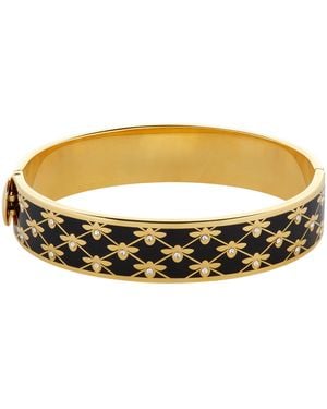 Halcyon Days Bee Trellis Bangle - Black