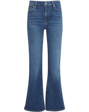 FRAME The Icon Mid-Rise Flared Jeans - Blue