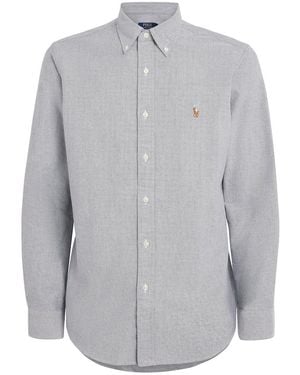 Polo Ralph Lauren Cotton Custom Fit Oxford Shirt - Grey