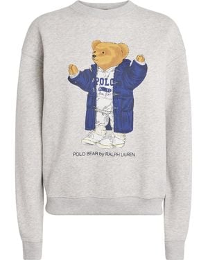 Polo Ralph Lauren Cotton-Blend Polo Bear Sweatshirt - White