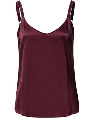 Hanro Stretch-Silk Grand Central Spaghetti Top - Red