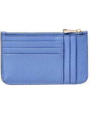 Aspinal of London Leather Ella Card Case - Blue
