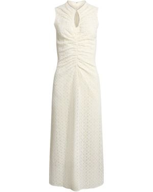 Sandro Lace Midi Dress - White