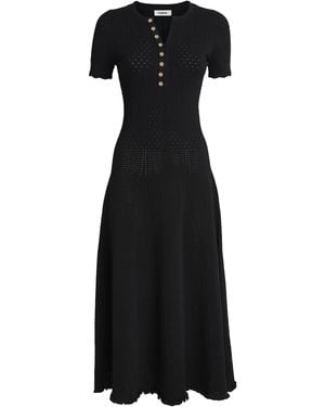 Sandro Knitted Midi Dress - Black
