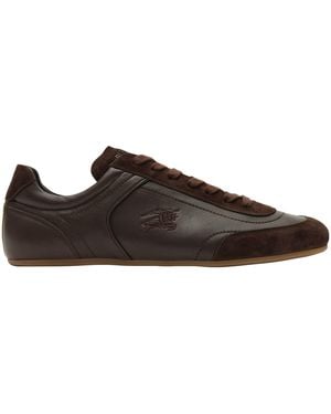 Burberry Leather Knight Runner Trainers - Brown