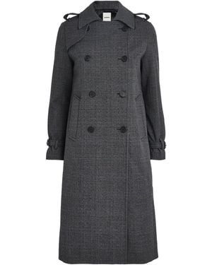 【海外限定】Sandroコート☆Belted satin-crepe coat Sandro Pleated Trench Coat With Belt In Beige | ModeSens