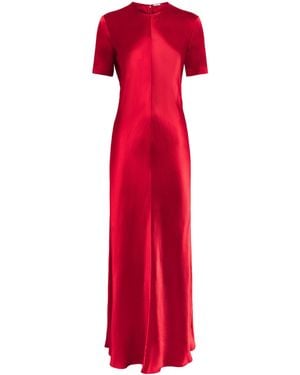 FFORME Satin Akriti Maxi Dress - Red