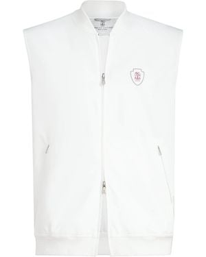Brunello Cucinelli Water-Resistant Gilet - White