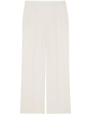 Marina Rinaldi Wide-Leg Tailored Trousers - White