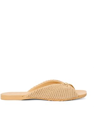 Loewe X Paula's Ibiza Woven Pebble Slides - Natural