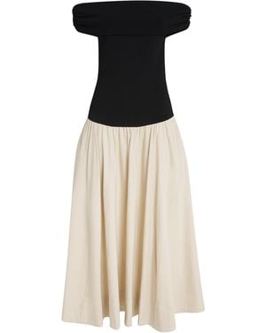 Jonathan Simkhai Off-The-Shoulder Adaline Midi Dress - Multicolor