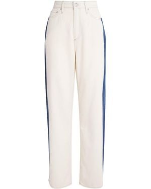 Rag & Bone Featherweight Logan Mid-Rise Wide-Leg Jeans - White