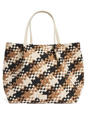 Harrods Neoprene Woven East-West Tote Bag - Metallic
