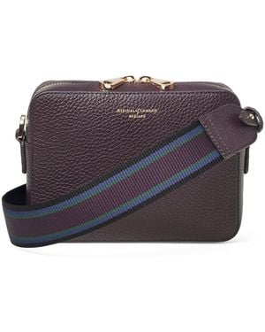 Aspinal of London Leather Camera Bag - Purple