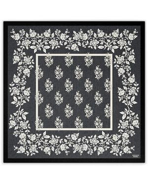 Weekend by Maxmara Silk Floral Print Scarf - Black
