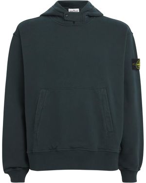 Stone Island Organic Cotton Compass Hoodie - Green