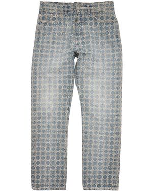 Amiri Logo Straight Jeans - Grey
