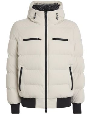 Moose Knuckles Down Soho Bomber Jacket - Natural
