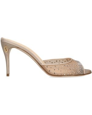 Jennifer Chamandi Embellished Guido Mules 85 - Natural