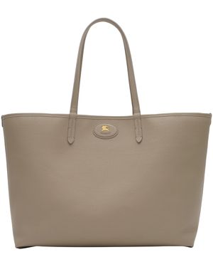 Burberry Medium Leather Reversible Bloomsbury Tote​ - Natural