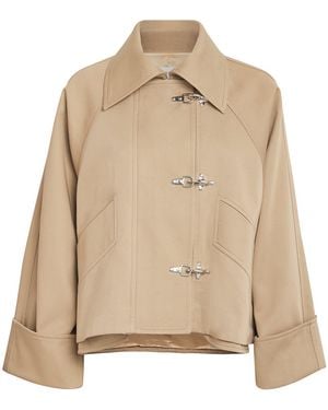 Patou Cotton Twill Cropped Jacket - Natural