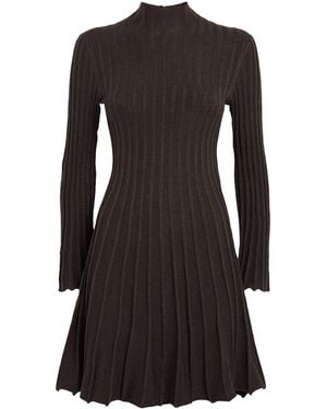 Maje Long-Sleeve Mini Dress - Black