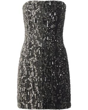 Jenny Packham Strapless Minuit Mini Dress - Black