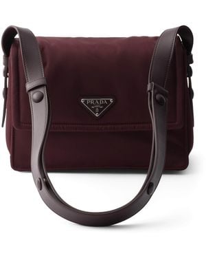 Prada Small Re-Nylon Traveller Shoulder Bag - Brown