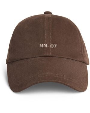 NN07 Cotton Logo Baseball Cap - Brown