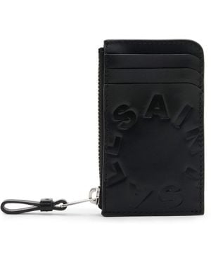 AllSaints Leather Tierra Isamu Card Holder - Black